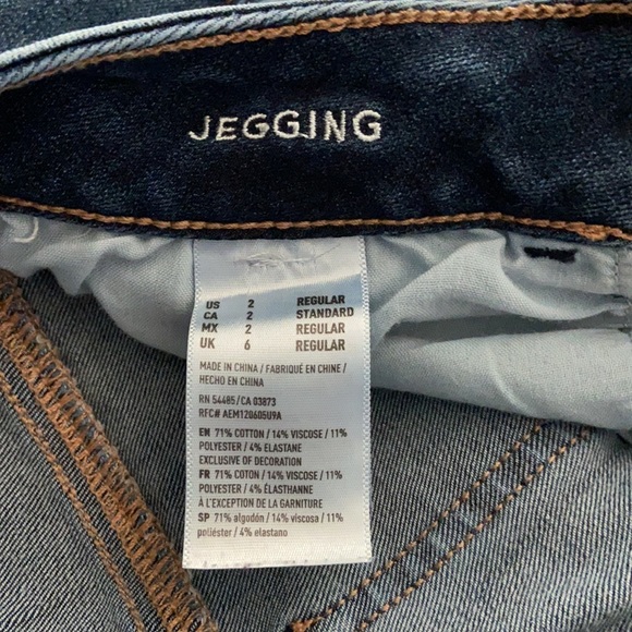 Size 2 American eagle 360 Super Stretch Jeggings - Picture 4 of 5